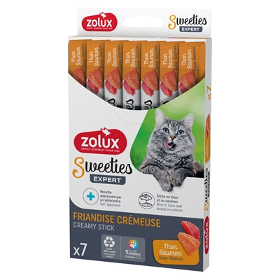 Zolux Sweeties Expert Creamy Stick Tonijn / Zalm 7X14 Gr