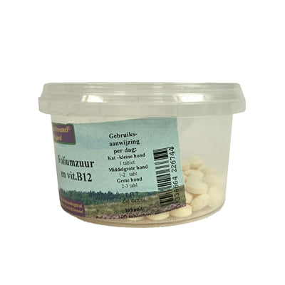 Dierendrogist Foliumzuur Vitamine B12 100 Tbl
