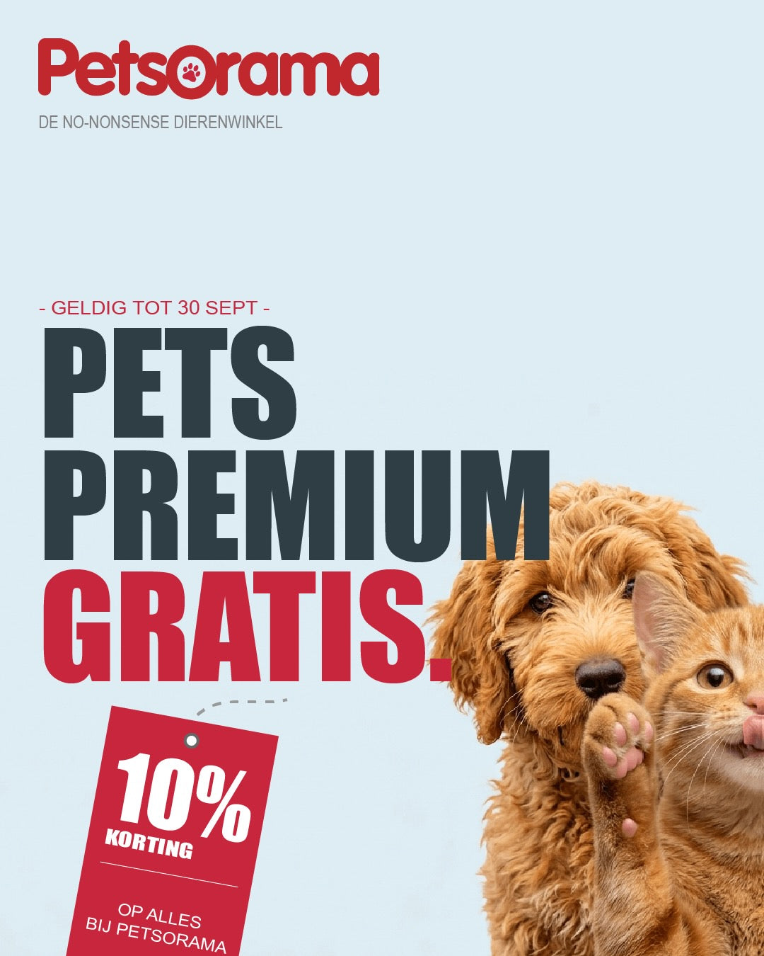 Pets Premium gratis tot 1 oktober